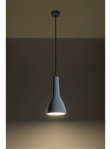 Nice Lamps Hängeleuchte "Mattia" in Beton grau rund 1xE27 LED loft NICE LAMPS