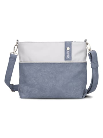 Zwei Jana Umhängetasche 27 cm in nubuk sky