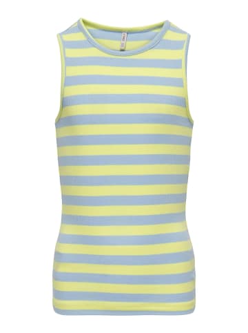 KIDS ONLY KOGKENYA RIB STRIPE TANK TOP in yellow pear