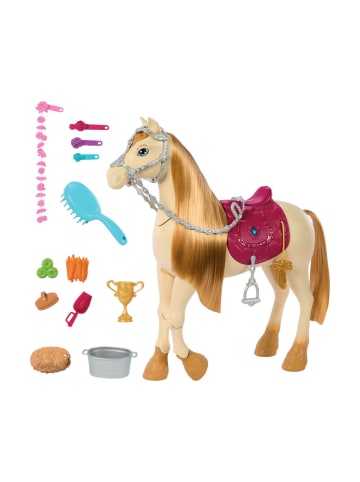 Barbie Bewegliches Pferd für Modepuppe mit Zubehöre, ab 3 Jahre