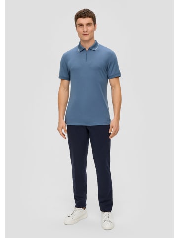 s.Oliver BLACK LABEL Polo-Shirt kurzarm in Blau