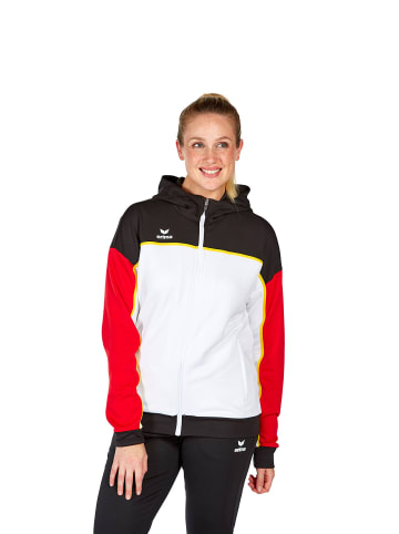 erima Change By Erima Trainingsjacke mit Kapuze in weiß/schwarz/rot