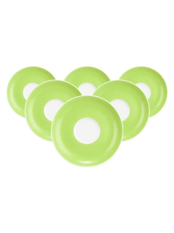 Seltmann Weiden 6er Set Teeuntertassen Liberty Pure Colors in ø 13 cm in Lime Green