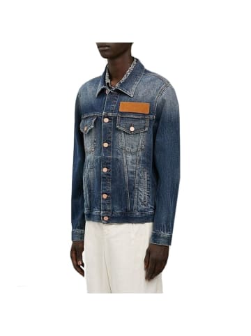 Palm Angels Blau Baumwolle Denim Jacke