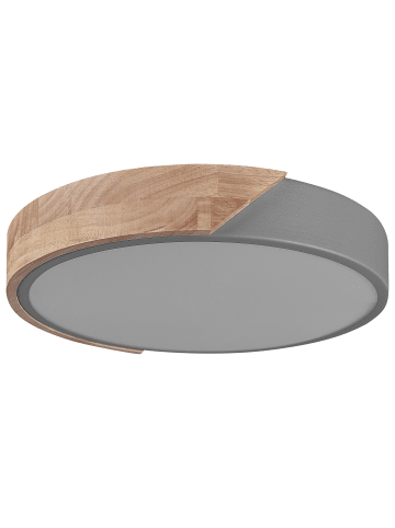 Beliani Deckenleuchten PATTANI in Grau/Braun - (W) 31 x (H) 5 x (L) 31 cm