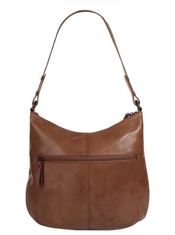 SPIKES & SPARROW Umhängetasche echt Leder in cognac
