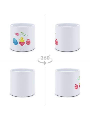 Mr. & Mrs. Panda Blumentopf Groß Küken Schlüpfen ohne Spruch in Weiß