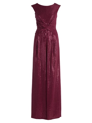 Vera Mont Jumpsuit im Glitzer-Look in Rot/Grau
