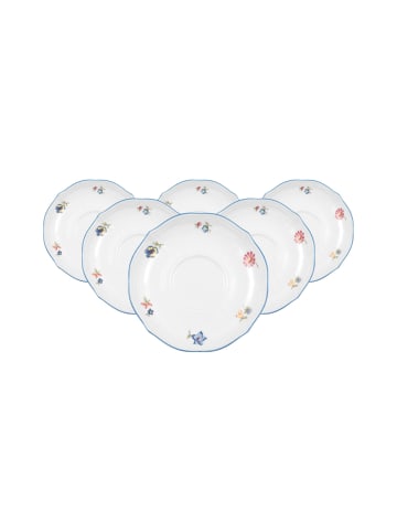 Seltmann Weiden 6er Set Kombi-Untertassen Sonate Nostalgie in ø 14,8 cm in weiß