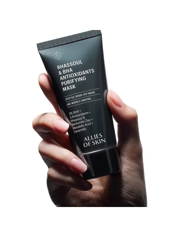 ALLIES OF SKIN Gesichtsmaske Rhassoul & BHA Antioxidants Purifying Face Mask, 50 ml