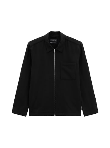 Marc O'Polo Zip-Overshirt regular in Schwarz