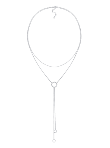 Elli Halskette 925 Sterling Silber Kreis in Silber
