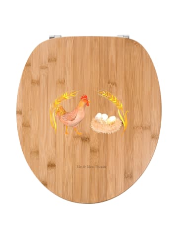 Mr. & Mrs. Panda Toilettendeckel Huhn Stolz ohne Spruch in Braun