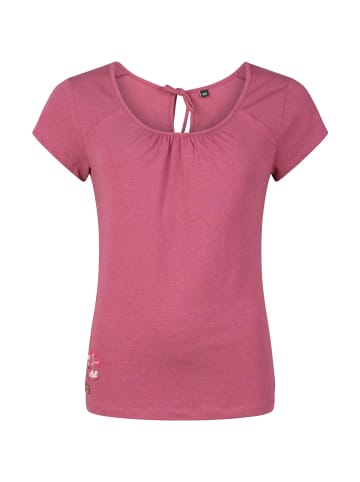 Chillaz W HIDE THE BEST TIME TO CHILL FLOWER T-SHIRT in Rose