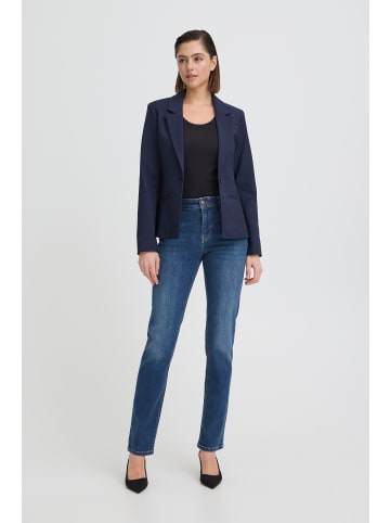 Pulz Jeans PZSANDRA Straight fit in Medium Blue Denim