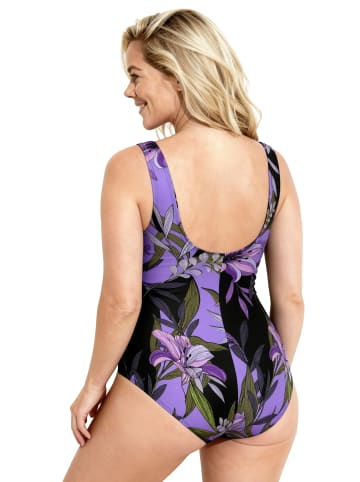 Ulla Popken Badeanzug in schwarz