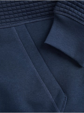 Jack & Jones Struktur Hoodie Kapuzen Pullover JCOBLACK in Navy