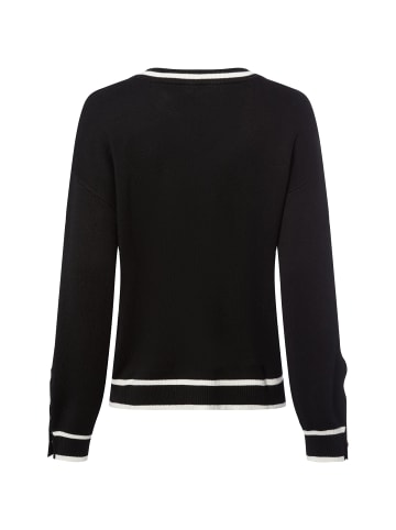 Liu Jo Strickpullover mit Seidenanteil Maglia Chiusa in schwarz weiß - 0001