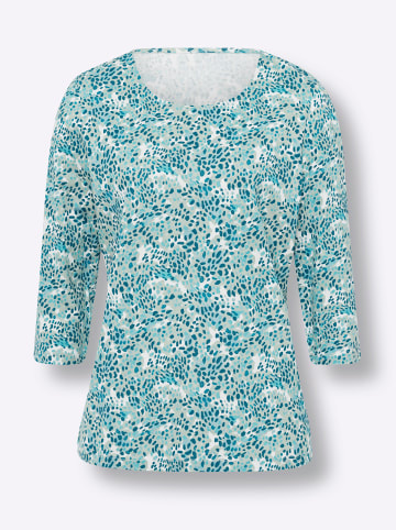 Sieh an! 3/4-Arm-Shirt in ecru-ozean-bedruckt