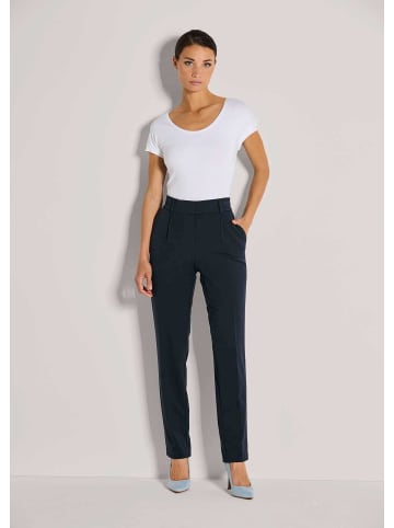 MADELEINE Konische Businesshose mit Stretch-Komfort in marine