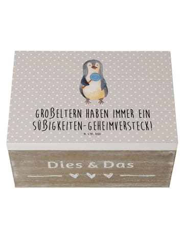 Mr. & Mrs. Panda Aufbewahrungsbox Großeltern Süßigkeiten mit Spruch in Grau Pastell