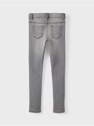 name it Mädchen Skinny Fit Jeanshose in Grau