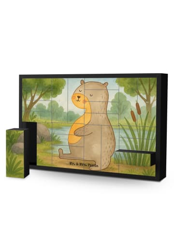Mr. & Mrs. Panda Befüllbarer Adventskalender Otter Bauch Design ... in Weiß