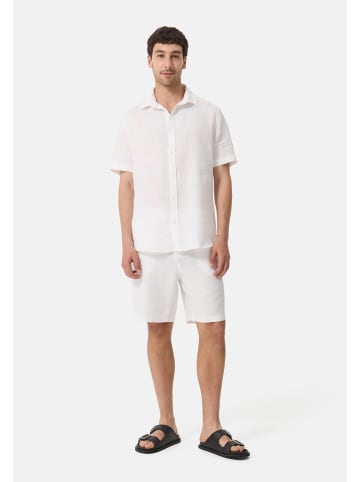 CASH-MERE.CH Leinen Hosen kurz in Weiss
