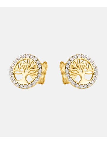 Diamant L'éternel Ohrringe aus 585 Gelbgold