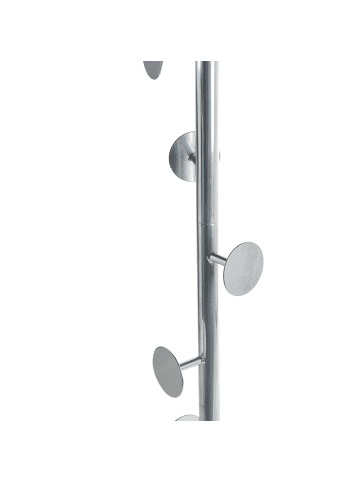 Beliani Kleiderständer NOTUS in Silber/Weiß - (W) 32 x (H) 170 x (L) 32 cm