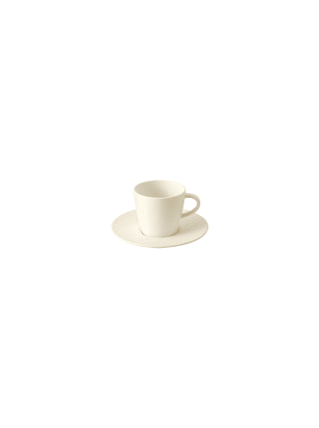 Villeroy & Boch 6er Set Kaffee Set Manufacture Rock 150 ml weiß in weiß