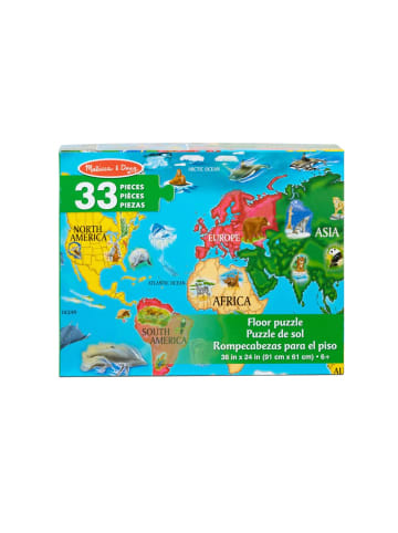 Melissa & Doug Weltkartenbodenpuzzle- ab 3 Jahren