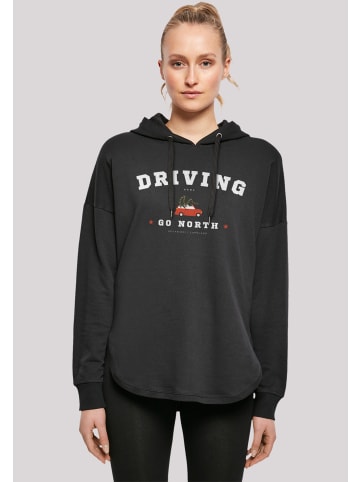 F4NT4STIC Oversized Hoodie Driving Home Weihnachten in schwarz