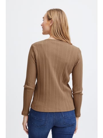 Fransa FRAMANZA TEE 1 Relaxed fit in Coca Mocha