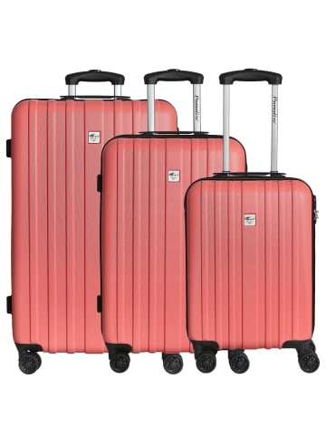 Check.In Aurora - Trolley-Set 3tlg. (limettengrün) in koralle