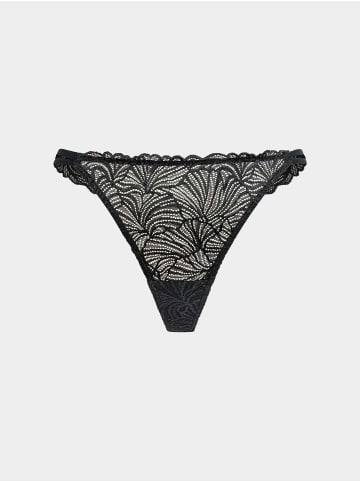 Erlich Textil  Spitzen String FLUID LACE STRING in schwarz