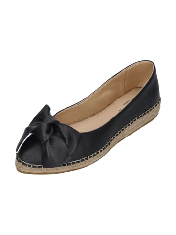 Espadrij l'orginale Espadrilles BALLERINE BOW CUIR in schwarz