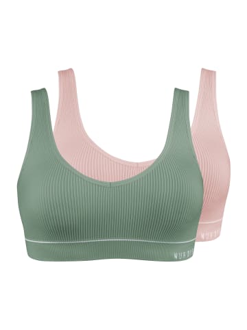 Nur Die  Bustier Retro in rose/khaki