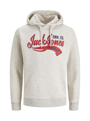 Jack & Jones Hoodie 'Logo' in weiß