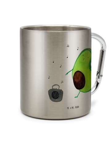 Mr. & Mrs. Panda Thermobecher Avocado Tanzen ohne Spruch in Silber