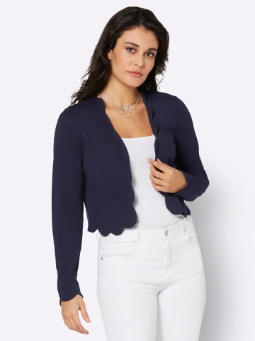 creation L Jersey-Shirtjacke in marine