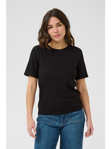 Kaffe T-Shirt kurzarm KAsamantha Regular fit in Black Deep CC