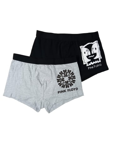 United Labels 2er Pack Pink Floyd Boxershorts in grau/schwarz