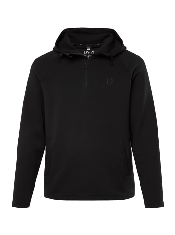 JP1880 Sweatjacke in schwarz