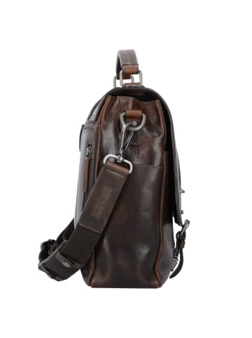 Leonhard Heyden Roma Aktentasche Leder 39 cm Laptopfach braun