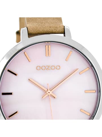 Oozoo Analog-Armbanduhr Oozoo Timepieces beige mittel (ca. 38mm)