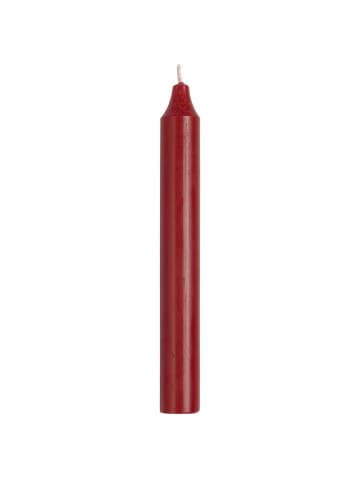 IB Laursen Rustikale Stabkerze 18 cm | Ø 2,2 cm in rot