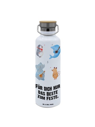 Mr. & Mrs. Panda Trinkflasche Big Einheit mit Spruch in Weiß