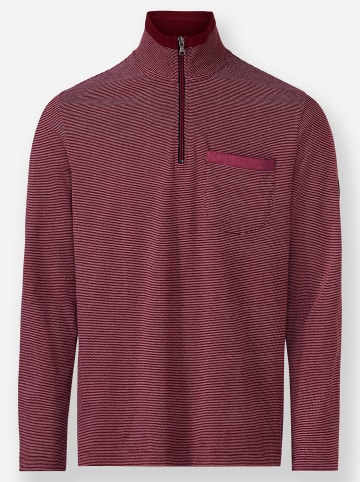 WITT WEIDEN Langarmshirt in dunkelrot-meliert