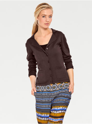 Heine Feinstrickjacke in schokobraun